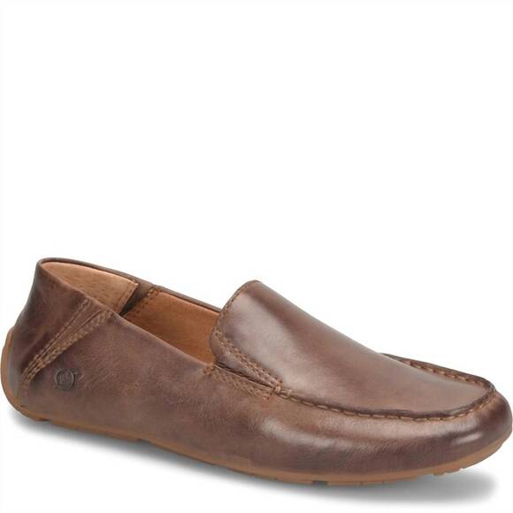 NEW BORN men's marcel slip on in dk brown nut